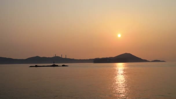 Canal Del Este Lamma Isla Lamma Hong Kong — Vídeo de stock