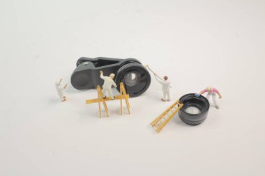 bir mini Yani mini lens temizleme