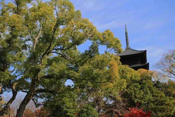 Torre Madera Del Templo Kyoto —  Fotos de Stock