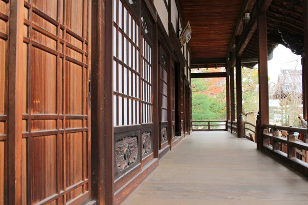 Uma Maneira Coberta Byodo Templo Kyoto Japão — Fotografia de Stock