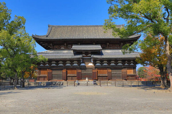 Деревянная архитектура Храм Тодзи Киото
