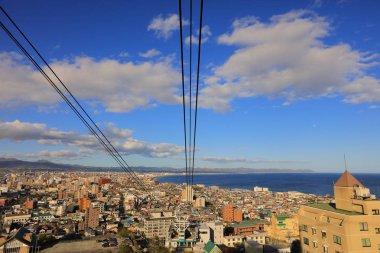 cityscape manzaralı Mt. Hakodate teleferik teleferik