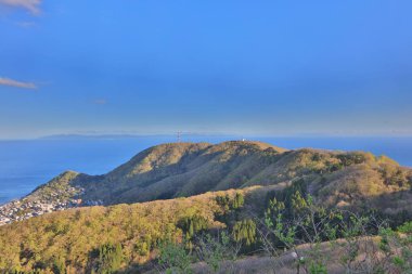 Teleferik Mt. Hakodate teleferik ile cityscape in 