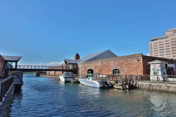 Almacenes Kanemori Red Brick en Hakodate, Japón — Foto de Stock