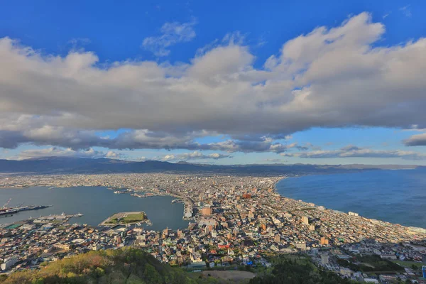 Hakodate, Japon vue de la montagne Hakodate . — Photo