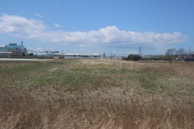 Tren penceresinden Sapporo Hakodate görünümünü