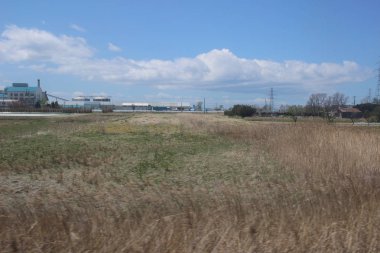 Tren penceresinden Sapporo Hakodate görünümünü