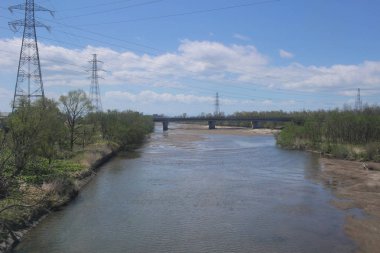 Tren penceresinden Sapporo Hakodate görünümünü