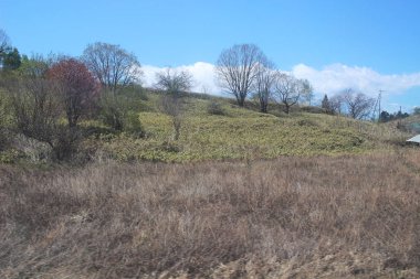 Tren penceresinden Sapporo Hakodate görünümünü