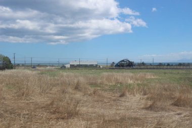 Tren penceresinden Sapporo Hakodate görünümünü