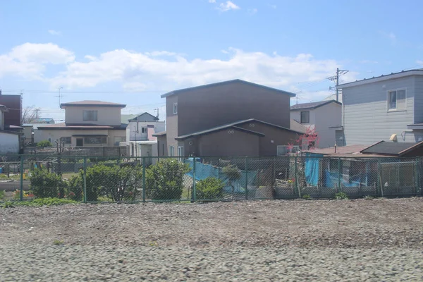 Tren penceresinden Sapporo Hakodate görünümünü
