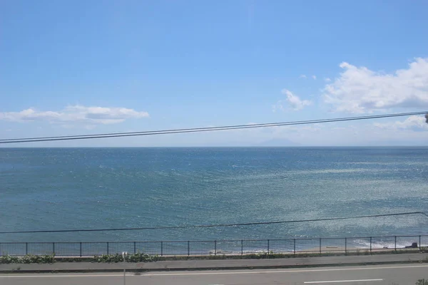 Widok z okna pociągu z Sapporo do Hakodate — Zdjęcie stockowe