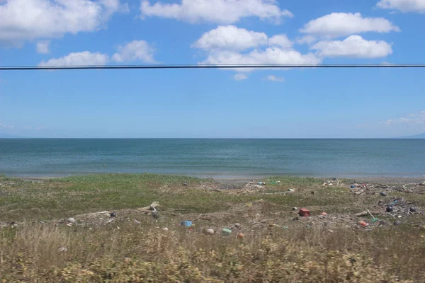 View of train window from Sapporo to Hakodate — Stock Photo, Image