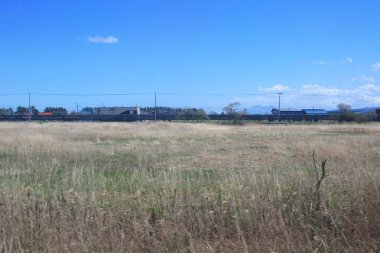 Tren penceresinden Sapporo Hakodate görünümünü