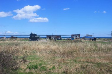 Tren penceresinden Sapporo Hakodate görünümünü