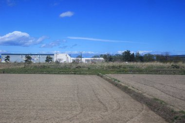 Tren penceresinden Sapporo Hakodate görünümünü