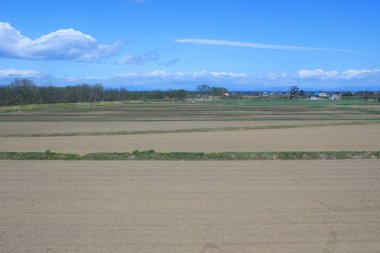 Tren penceresinden Sapporo Hakodate görünümünü