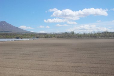 Tren penceresinden Sapporo Hakodate görünümünü