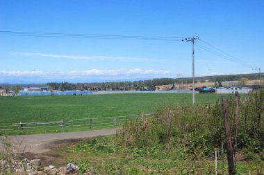 Tren penceresinden Sapporo Hakodate görünümünü
