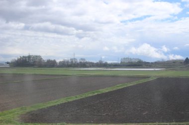 Tren penceresinden Sapporo Hakodate görünümünü