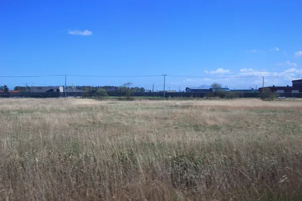 Tren penceresinden Sapporo Hakodate görünümünü — Stok fotoğraf