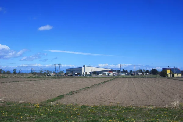 Tren Penceresinden Sapporo Hakodate Görünümünü — Stok fotoğraf