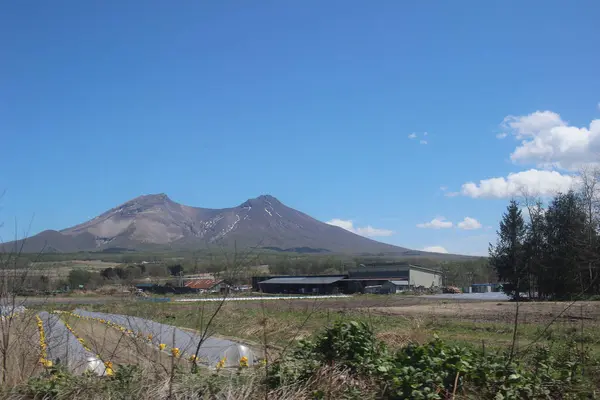 Weergave Van Venster Van Trein Van Sapporo Hakodate — Stockfoto