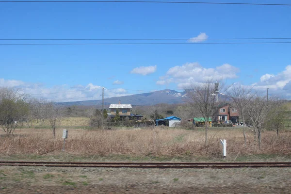 Vue Fenêtre Train Sapporo Hakodate — Photo