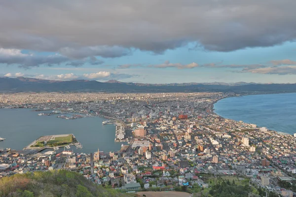 Vista da paisagem urbana de Hakodate, Hokkaido, Japão — Fotografia de Stock