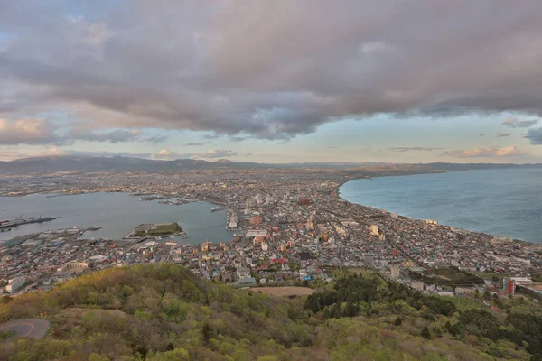 Vista diurna de Hakodate, Hokkaido, Japão . — Fotografia de Stock