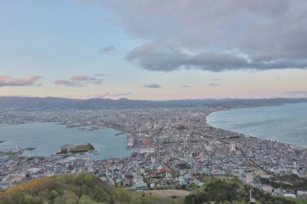 Vista diurna de Hakodate, Hokkaido, Japão . — Fotografia de Stock