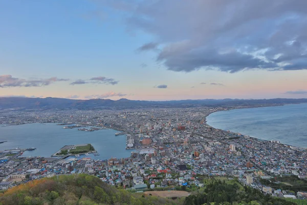 Vista diurna de Hakodate, Hokkaido, Japão . — Fotografia de Stock