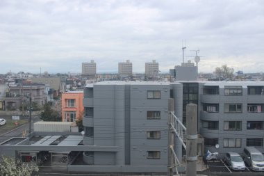 Tren penceresinden Sapporo Hakodate görünümünü