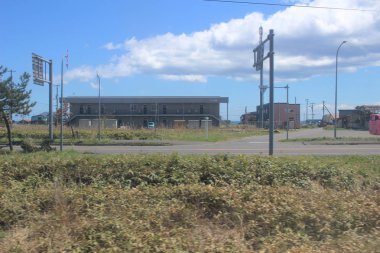 Tren penceresinden Sapporo Hakodate görünümünü