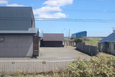 Tren penceresinden Sapporo Hakodate görünümünü