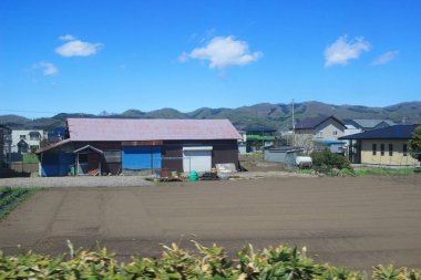 Tren penceresinden Sapporo Hakodate görünümünü