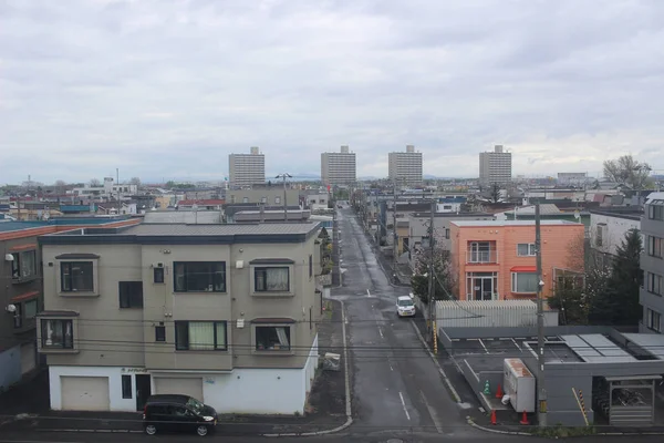 Tren penceresinden Sapporo Hakodate görünümünü