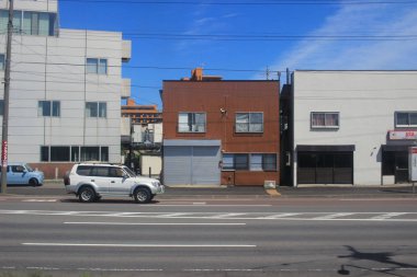 Tren penceresinden Sapporo Hakodate görünümünü