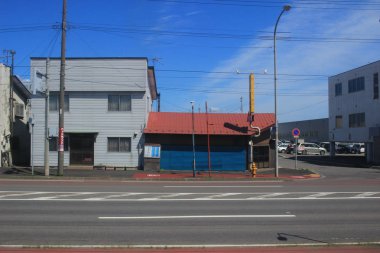 Tren penceresinden Sapporo Hakodate görünümünü