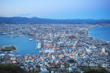 Hakodate Dağı 'ndan gece görüntüsü