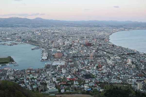 北海道函館山の見事な景観ビュー — ストック写真