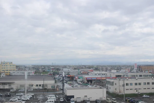 Vista de la ventana del tren de Sapporo a Hakodate — Foto de Stock