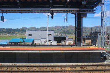 Tren penceresinden Sapporo Hakodate görünümünü