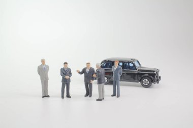 küçük rakamlar araba ile iş toplantı