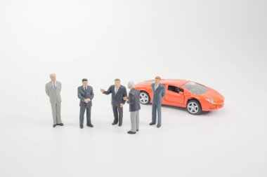 küçük rakamlar araba ile iş toplantı