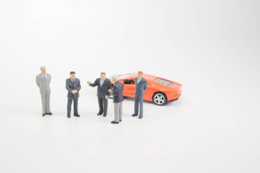 küçük rakamlar araba ile iş toplantı