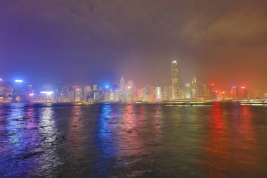 Hong Kong cityscape 2018, geceleri