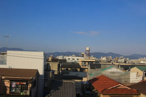查看窗外从山阴为主线的京都日本 — 图库照片