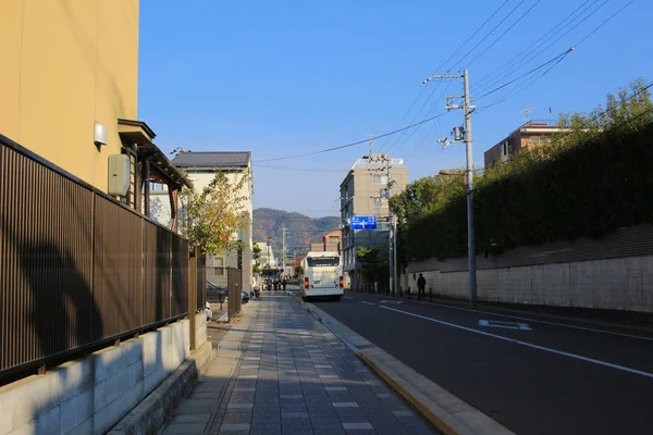Una Vista Calle Del Distrito Sagatenryuji — Foto de Stock