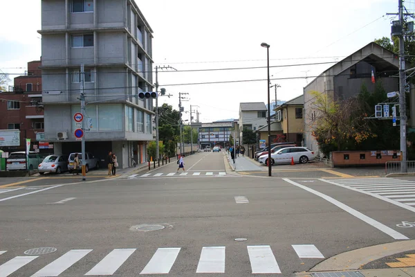 Una Vista Calle Del Distrito Sagatenryuji — Foto de Stock